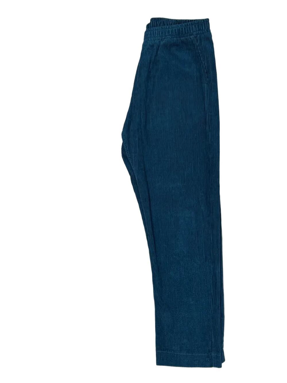 boohooMAN Corduroy Wide Leg Pants Teal